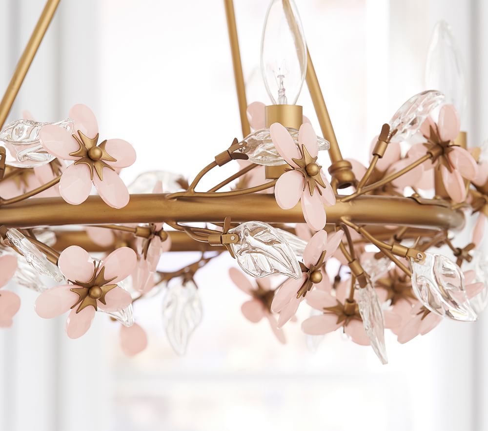 Gold flower chandelier store